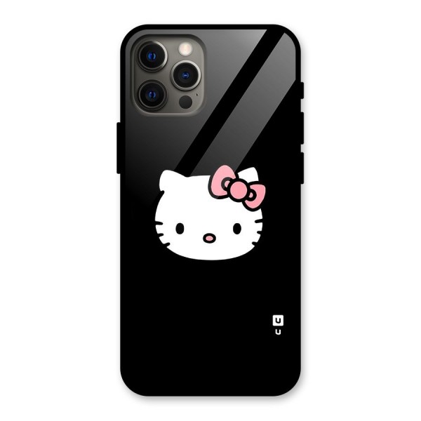 Kitty Cute Glass Back Case for iPhone 12 Pro Max