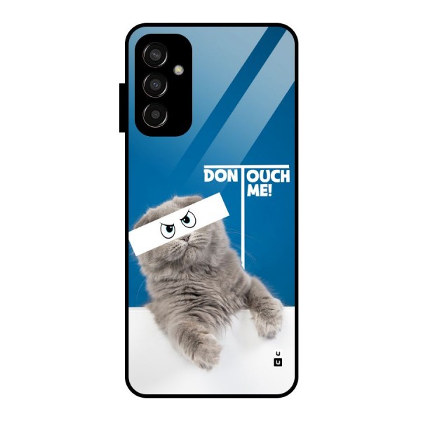 Kitty Dont Touch Glass Back Case for Galaxy F13