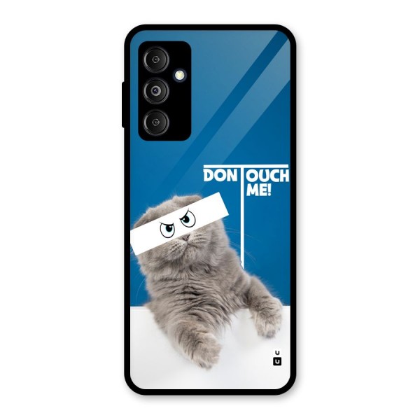 Kitty Dont Touch Glass Back Case for Galaxy M14 5G