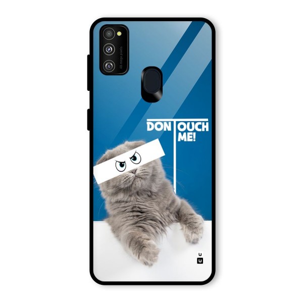 Kitty Dont Touch Glass Back Case for Galaxy M30s