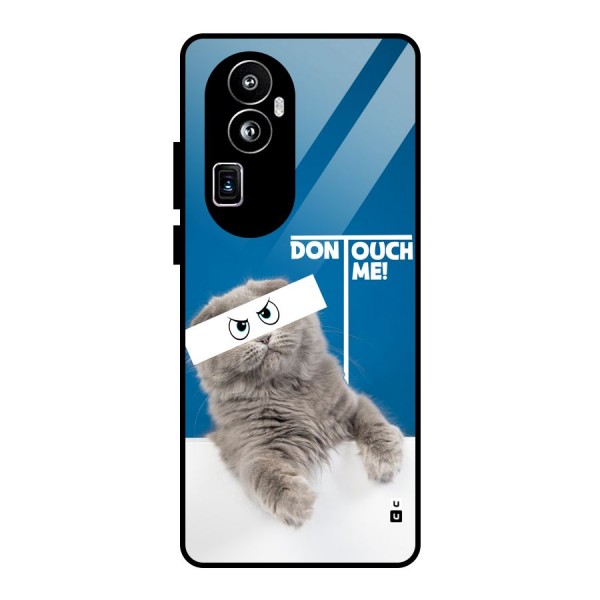 Kitty Dont Touch Glass Back Case for Oppo Reno10 Pro Plus