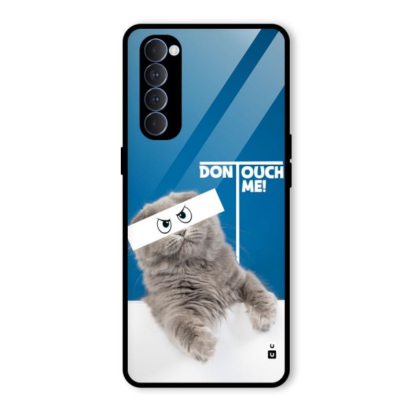 Kitty Dont Touch Glass Back Case for Oppo Reno4 Pro