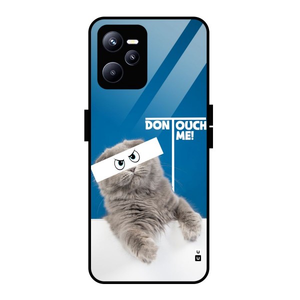 Kitty Dont Touch Glass Back Case for Realme C35