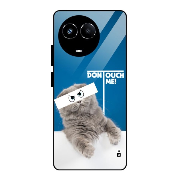 Kitty Dont Touch Glass Back Case for Realme Narzo 60X