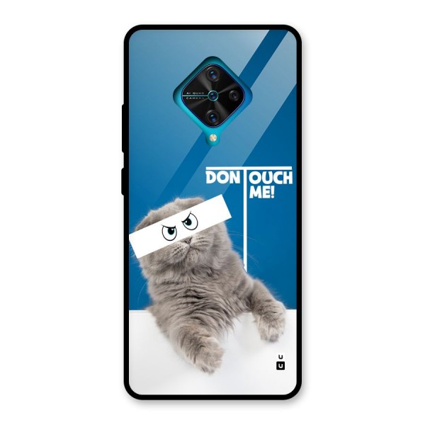 Kitty Dont Touch Glass Back Case for Vivo S1 Pro