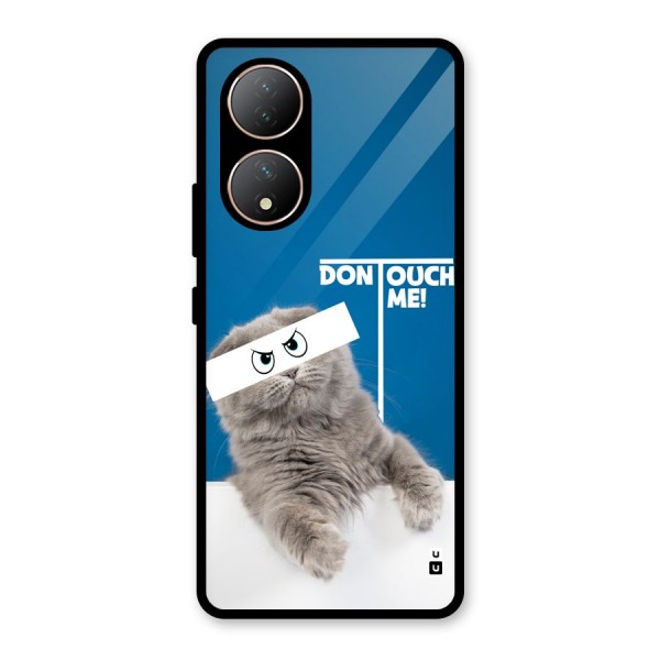 Kitty Dont Touch Glass Back Case for Vivo T2