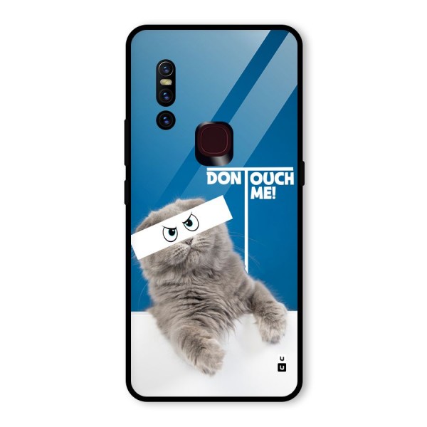 Kitty Dont Touch Glass Back Case for Vivo V15