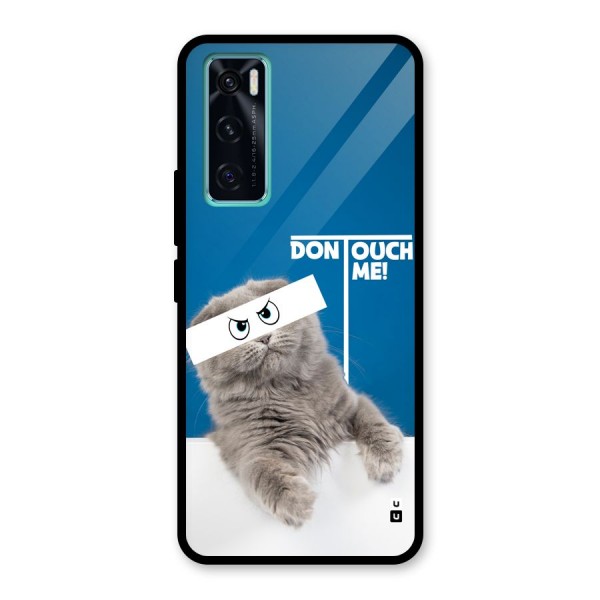 Kitty Dont Touch Glass Back Case for Vivo V20 SE