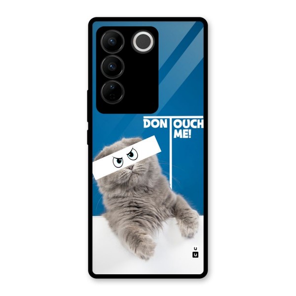 Kitty Dont Touch Glass Back Case for Vivo V27