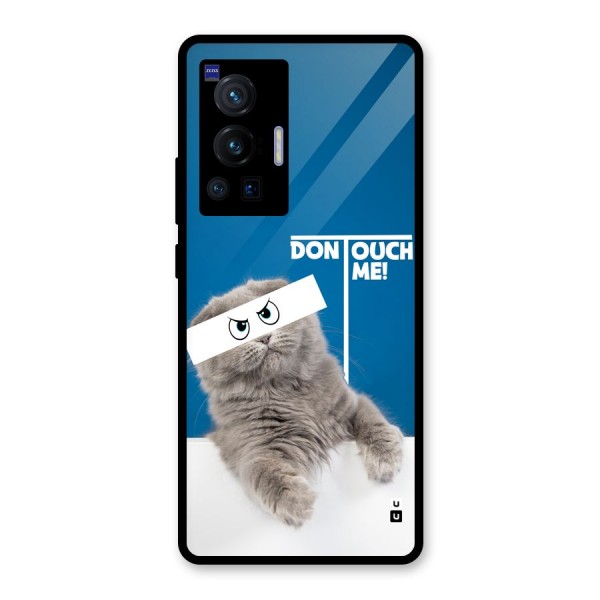 Kitty Dont Touch Glass Back Case for Vivo X70 Pro