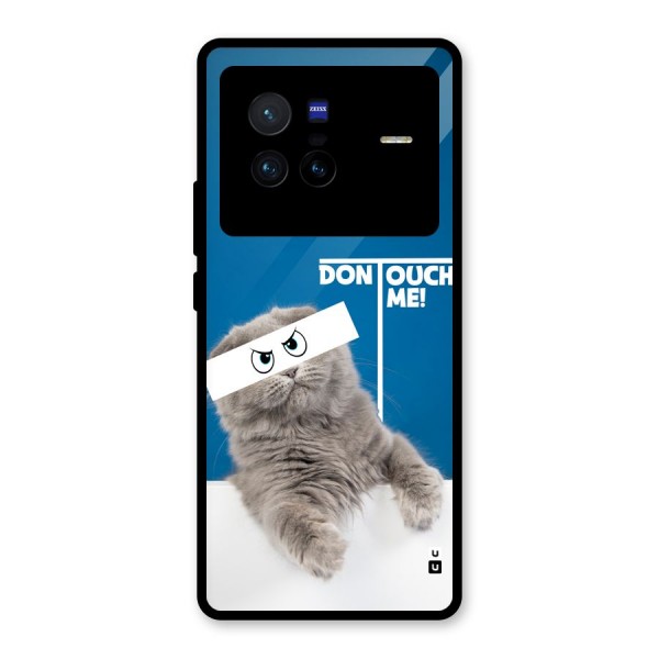 Kitty Dont Touch Glass Back Case for Vivo X80