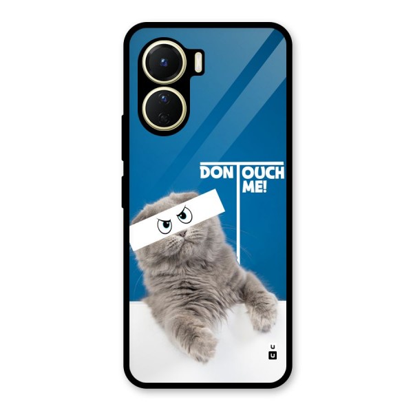 Kitty Dont Touch Glass Back Case for Vivo Y16