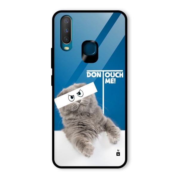 Kitty Dont Touch Glass Back Case for Vivo Y17