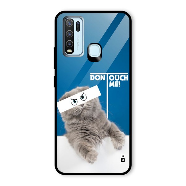 Kitty Dont Touch Glass Back Case for Vivo Y50