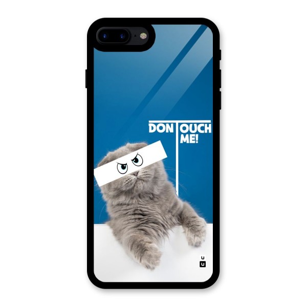 Kitty Dont Touch Glass Back Case for iPhone 7 Plus