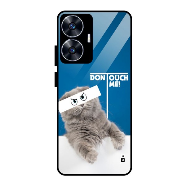 Kitty Dont Touch Glass Back Case for realme C55