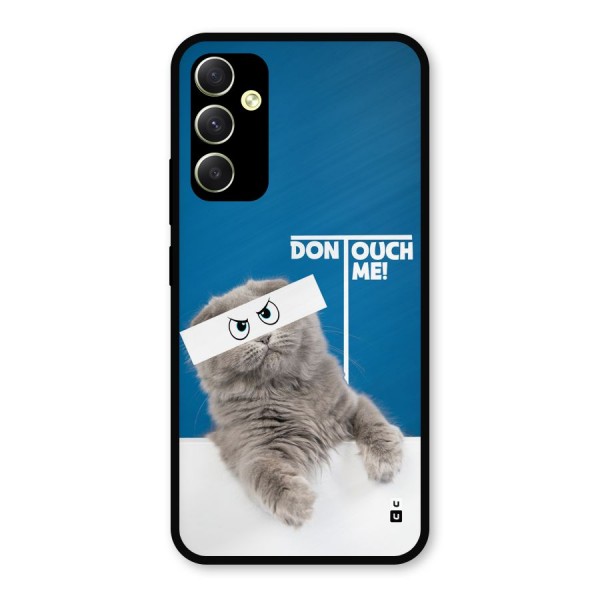 Kitty Dont Touch Metal Back Case for Galaxy A34