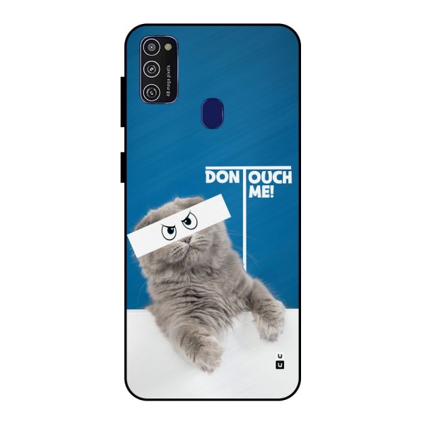 Kitty Dont Touch Metal Back Case for Galaxy M21