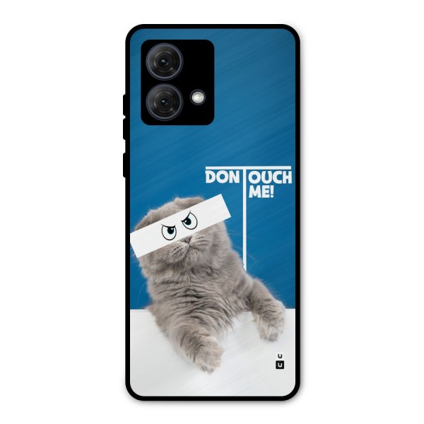 Kitty Dont Touch Metal Back Case for Moto G84