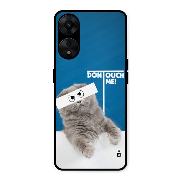 Kitty Dont Touch Metal Back Case for Oppo A78 5G