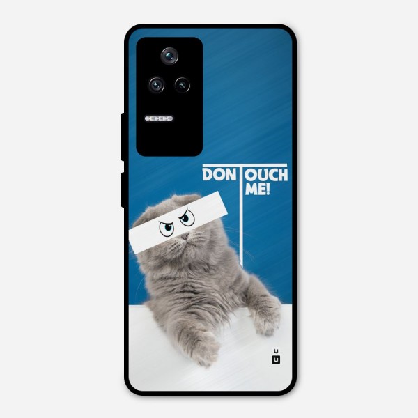 Kitty Dont Touch Metal Back Case for Poco F4 5G