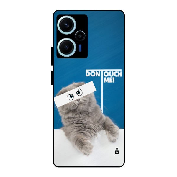 Kitty Dont Touch Metal Back Case for Poco F5