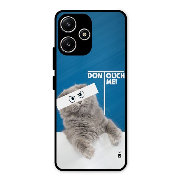 Kitty Dont Touch Metal Back Case for Poco M6 Pro