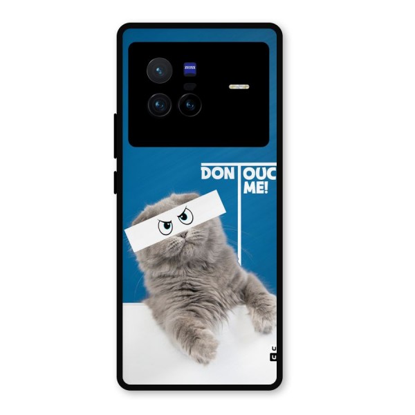 Kitty Dont Touch Metal Back Case for Vivo X80