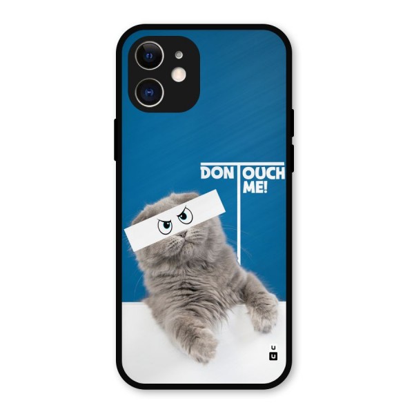 Kitty Dont Touch Metal Back Case for iPhone 12