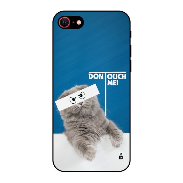 Kitty Dont Touch Metal Back Case for iPhone 8