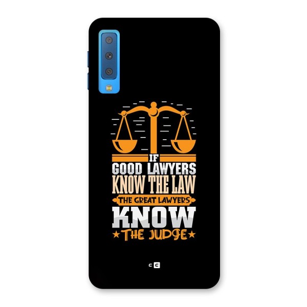 Know The Judge Back Case for Galaxy A7 (2018)