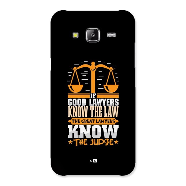 Know The Judge Back Case for Galaxy J5