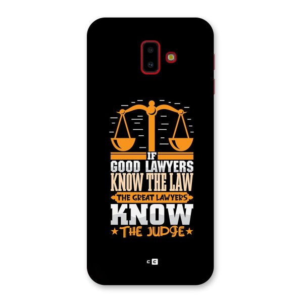 Know The Judge Back Case for Galaxy J6 Plus