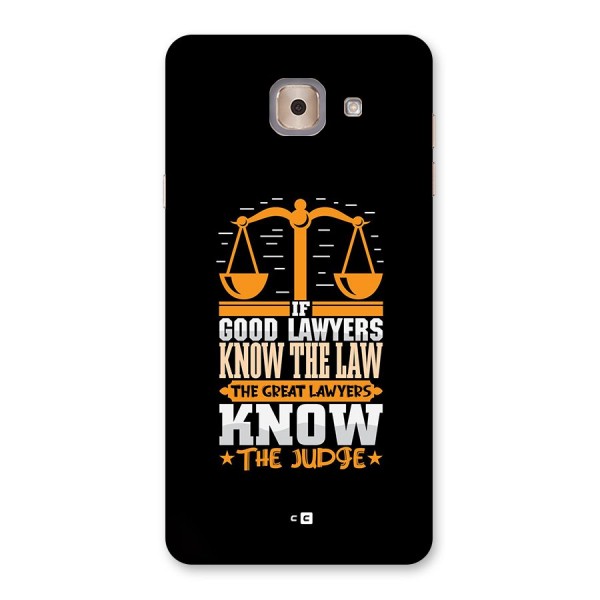 Know The Judge Back Case for Galaxy J7 Max