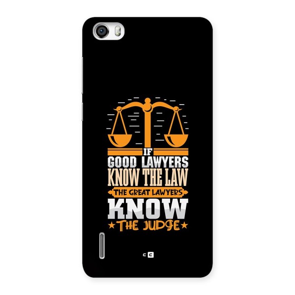 Know The Judge Back Case for Honor 6