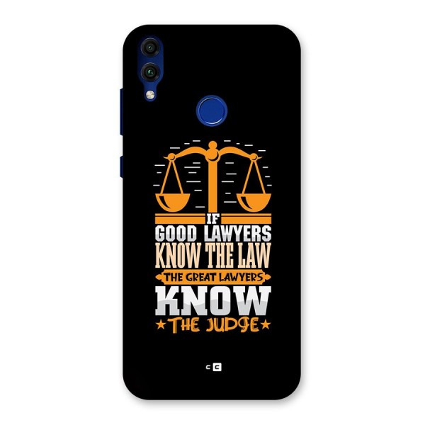 Know The Judge Back Case for Honor 8C