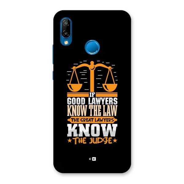 Know The Judge Back Case for Huawei P20 Lite