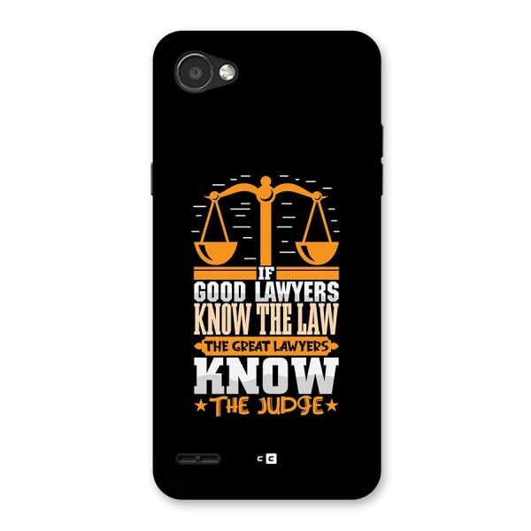 Know The Judge Back Case for LG Q6