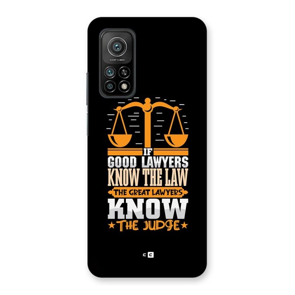 Know The Judge Back Case for Mi 10T 5G