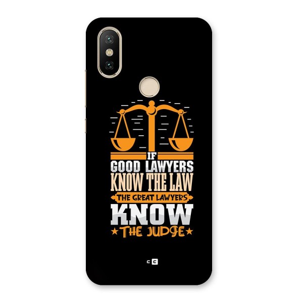 Know The Judge Back Case for Mi A2