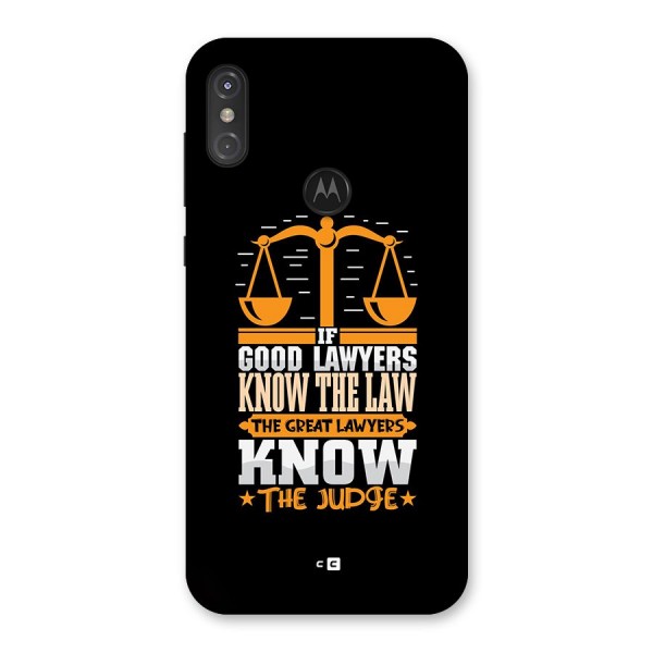 Know The Judge Back Case for Motorola One Power