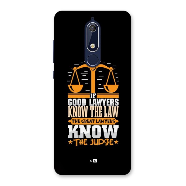 Know The Judge Back Case for Nokia 5.1