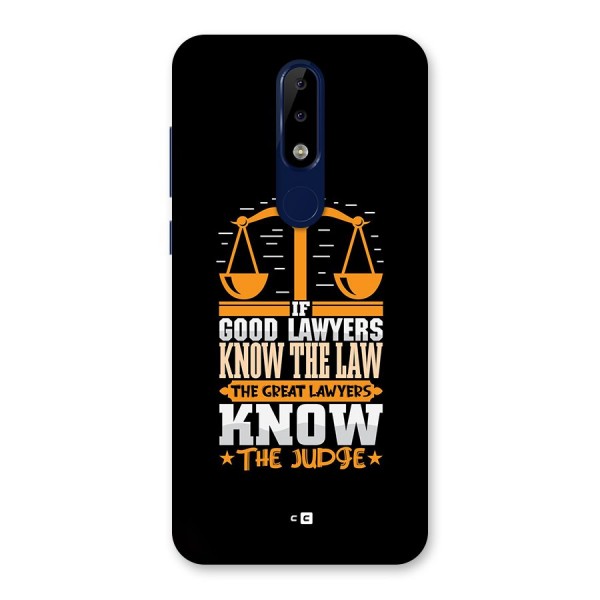 Know The Judge Back Case for Nokia 5.1 Plus