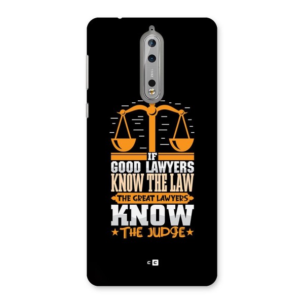 Know The Judge Back Case for Nokia 8