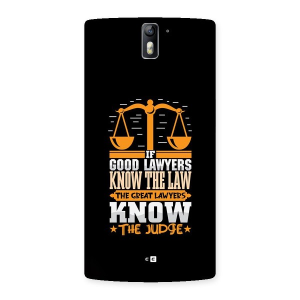 Know The Judge Back Case for OnePlus One