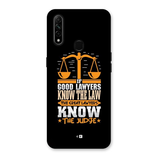 Know The Judge Back Case for Oppo A31