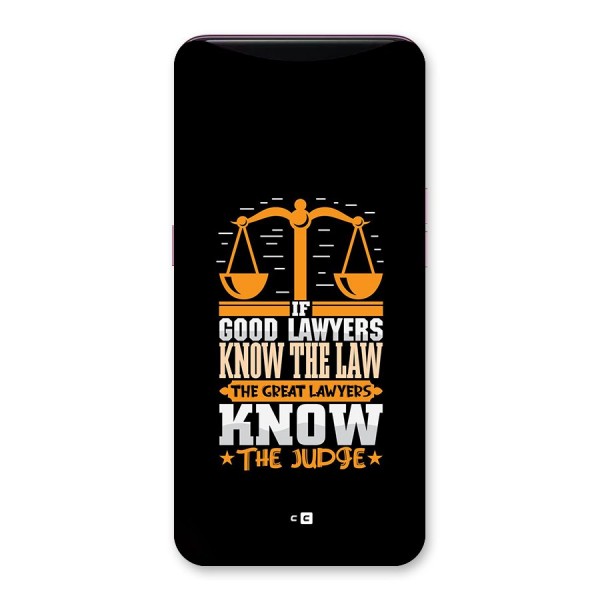 Know The Judge Back Case for Oppo Find X