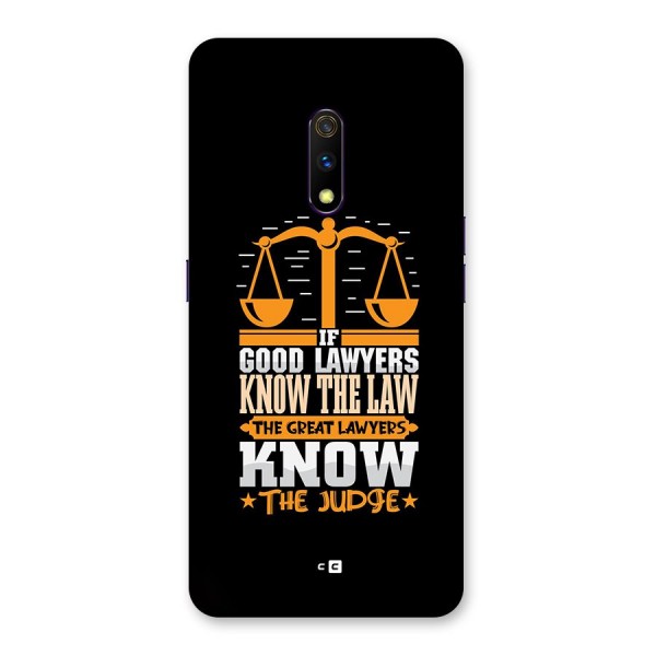 Know The Judge Back Case for Realme X