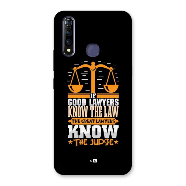 Know The Judge Back Case for Vivo Z1 Pro