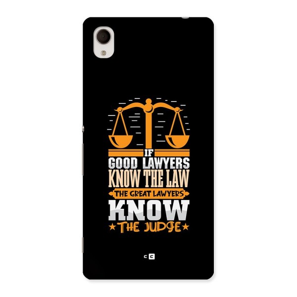 Know The Judge Back Case for Xperia M4